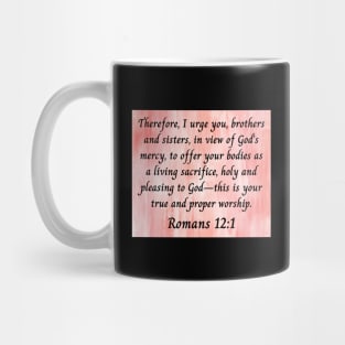 Bible Verse Romans 12:1 Mug